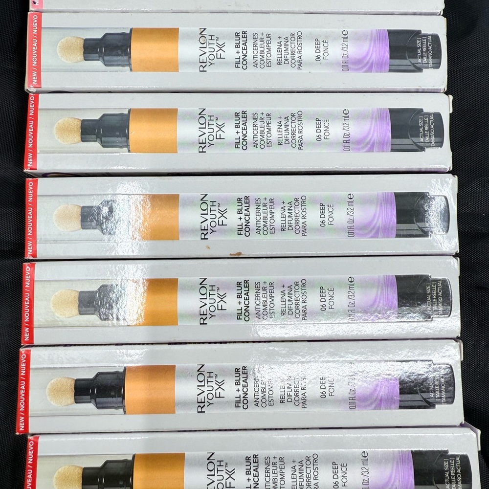 Revlon Youth Fx Fill + Blur Concealer 05 Medium Deep, NEW! - 7 Pack